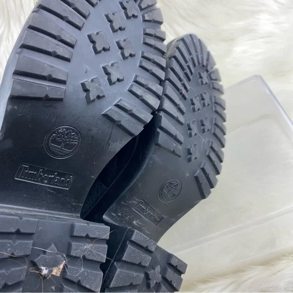 TIMBERLAND SILVER BLOSSOM LACE UP COMBAT BOOTS SIZE 10W - Picture 10 of 14